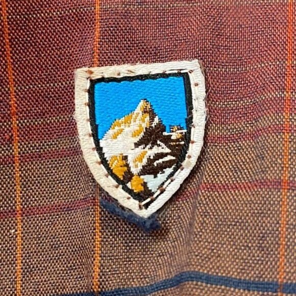 Kühl Mens Shirt Large Plaid Short-Sleeve Button-Up Orange Born in the Mountains - Picture 8 of 12